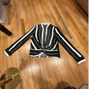 Gianni Bini Striped Button Up Top